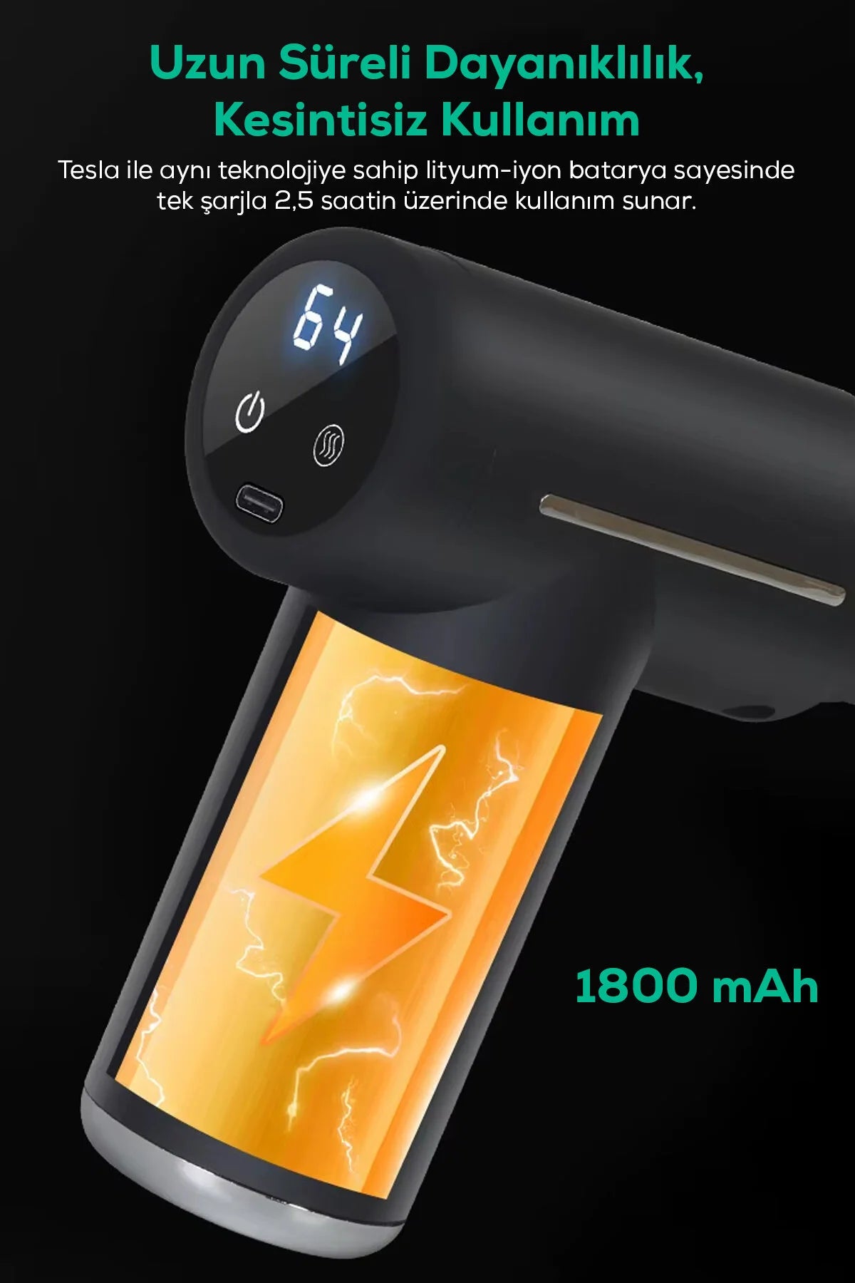 Sıcak Soğuk Terapili & Kas Ağrısı Giderici Sıcak Masaj Tabancası