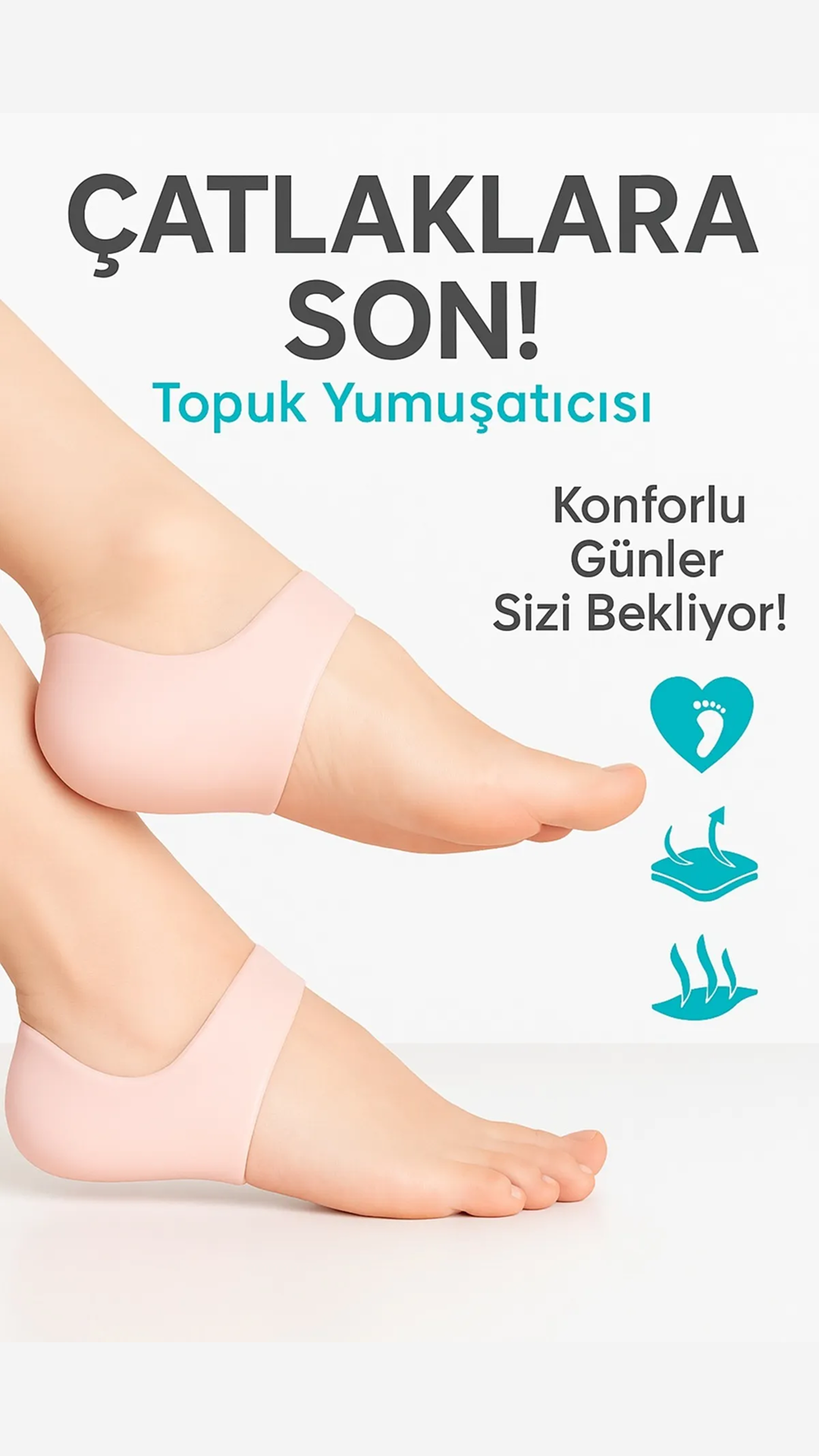 Silikon Topuk Çorabı